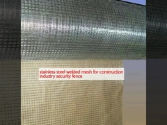İnşaat endüstrisi güvenlik çitleri için paslanmaz çelik kaynaklı ağ