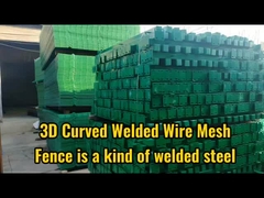 Çiftlik için PVC kaplı 3D Eğimli Kaynaklı Tel Ağı Çit