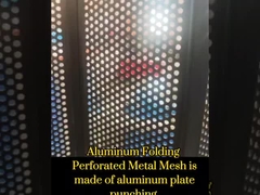 Alüminyum Katlanmalı Perforasyonlu Metal Açı Kapısı