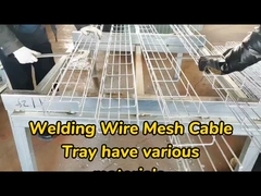Kablo yatırmak için 3000 mm uzunlukta kaynak tel örgü kablo tepsisi
