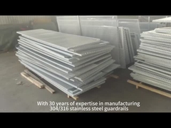 316 stainless steel guardrail for industrial protection