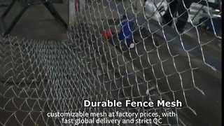 Hot-dipped Galvanized Steel Chain Link Mesh For Boundary Protection And Decoration
